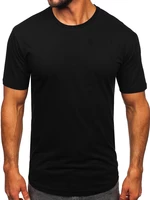 Černé pánské dlouhé tričko bez potisku Bolf 14290