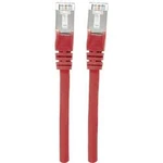 Síťový kabel RJ45 Intellinet 741118, CAT 6A, S/FTP, 15.00 m, červená