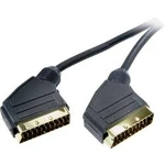 SCART TV, přijímač kabel SpeaKa Professional SP-7870316, 2.00 m, černá