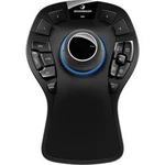 Wi-Fi myš 3Dconnexion SpaceMouse Pro 3DX-700075, ergonomická, s podsvícením, displej, extra velká tlačítka, USB hub, podložka pod zápěstí, černá