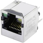 RJ45 konektor BEL Stewart Connectors SI-46001-F - zásuvka, vestavná vertikální RJ45 počet pólů: 8P8C, poniklovaná, kov, 1 ks