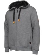 Savage gear mikina classic zip hoodie grey melange - xl