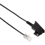 DSL kabel Hama 40642, [1x telefonní zástrčka TAE-F - 1x RJ45 zástrčka 8p2c], 10.00 m, černá