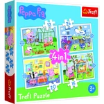 Puzzle Prasátko Peppa 4v1