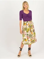 Beige Ladies Floral Skirt Blutsgeschwister - Ladies