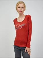 Brick Ladies Long Sleeve T-Shirt Guess Bryanna - Women