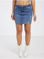 Blue Denim Skirt Noisy May April - Women