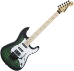 Jackson X Series Signature Adrian Smith SDXQ MN Transparent Green Guitare électrique