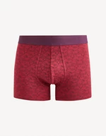 Red men's patterned boxers Celio Fipaisle