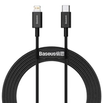 Rychlonabíjecí datový kabel Baseus Tungsten Gold PD 20W 2m USB-C na Lightning černý