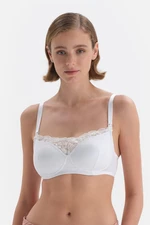 Dagi Ecru Lace Detailed Covered Modal Nursing Bra