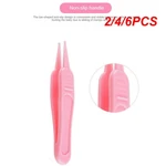 2/4/6PCS Baby Cleaning Tweezers Anti-skid Design Baby Daily Care Clip Round Head Smooth Safe Cleaning Tweezers