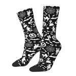 Bats Ghost Spider Halloween Kawaii Socks Gym Cartoon Pattern Socks