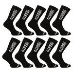 10PACK Socks Nedeto High Black