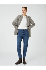 Koton džínsy s vysokým pásom mierne slim fit - Mom Slim Jeans