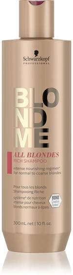 Schwarzkopf Professional Šampón pre normálne a silné blond vlasy BLONDME All Blonde s (Rich Shampoo) 300 ml