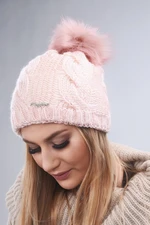 Light pink winter hat