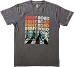 The Beatles Tricou Abbey Stacked Unisex Gri cărbune XL