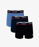 3-PACK Men's boxers ATLANTIC - dark blue, blue, dark blue,