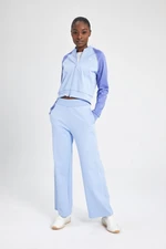 DEFACTO Fit Wide Leg Pocketed Wide Leg Standard Pique Sweatpants