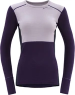 Devold Lauparen Merino 190 Shirt Woman Orchid/Lilac/Ink M Lenjerie termică