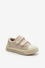 Children's Velcro Sneakers Big Star Beige