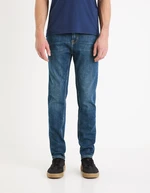 Modré pánske slim fit džínsy Celio Gotapered