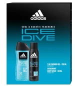 Adidas Ice Dive - deodorant ve spreji 150 ml + sprchový gel 250 ml