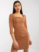 Dress-LK-SK-509075.15P-camel