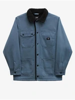 Men's blue denim shirt jacket with faux fur VANS Sherpa - Men