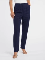 Orsay Dark blue ladies striped trousers - Women