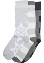 Snowflake Christmas Socks - 3-Pack