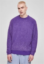 Down sweater in purple