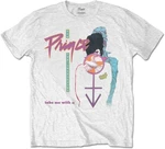 Prince Tricou Take Me With U Unisex White S