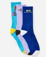 Rip Curl Socks RETRO CREW SOCK 3-PK Multico