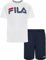 Fila FPS1131 Man Jersey Pyjamas White/Blue L Fitness fehérnemű