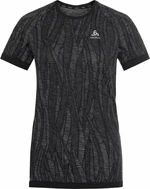 Odlo The Blackcomb Light Short Sleeve Base Layer Women's Black/Space Dye XS Rövidujjú futópólók