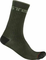 Castelli Distanza 20 Sock Military Green S/M Chaussettes de cyclisme