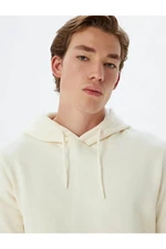 Koton Raised Cotton Basic Hooded Sweatshirt