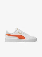 Orange and white Puma Shuffle Jr children's sneakers