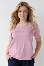 Modalové tričko s krátkým rukávem Con-ta 440/6961 - CON289/staro-růžová / 38 CON5M001-289