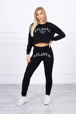 Set with black Atlanta print