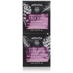 Apivita Express Beauty Face Mask intenzivní hydratační maska s aloe vera 2x8 ml