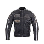 Pánská kožená moto bunda W-TEC Sheawen Vintage  černá  6XL