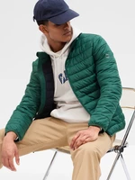 Dark Green Men's Quilted Gap Jacket