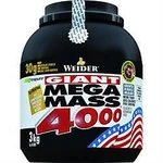 WEIDER Giant Mega Mass 4000, Gainer, Jahoda 3000 g