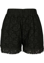Women's Laces Shorts - Black
