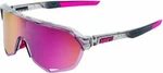 100% S2 Polished Translucent Grey/Purple Multilayer Mirror Lens Gafas de ciclismo