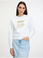 Bílá dámská mikina Guess Icon Sweatshirt - Dámské