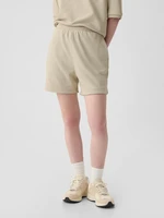 Beige women's sweat shorts GAP